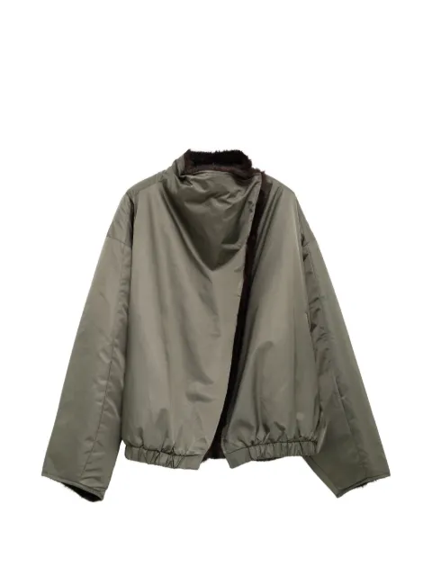 The Frankie Shop Vera faux-fur elasticated-hem jacket