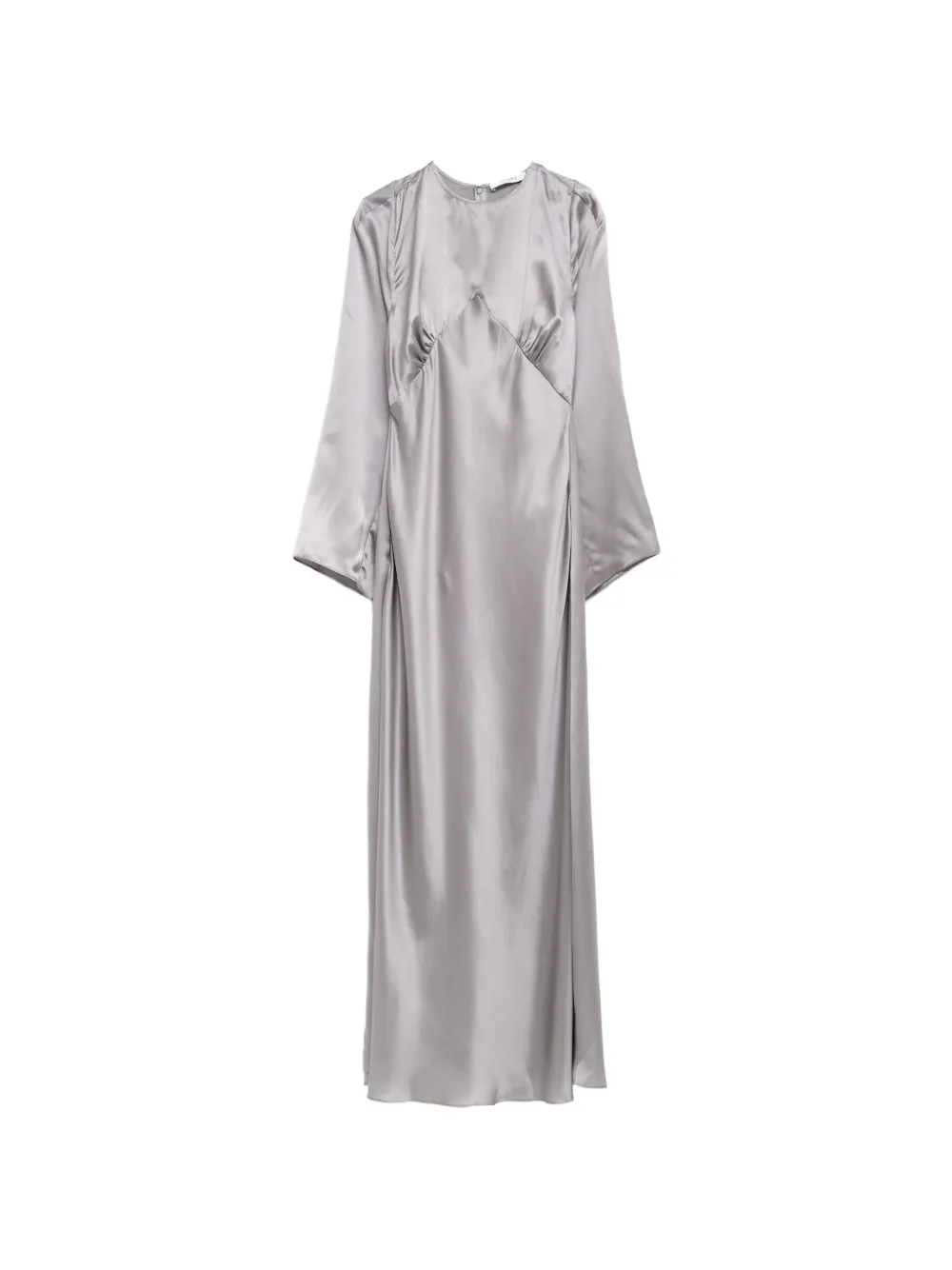Julie Kegels satin gathered-detail maxi dress