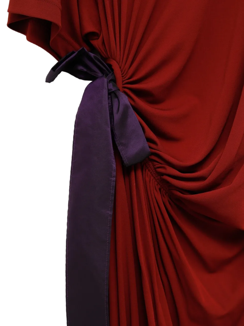 Balenciaga Jurk met strik-detail Rood
