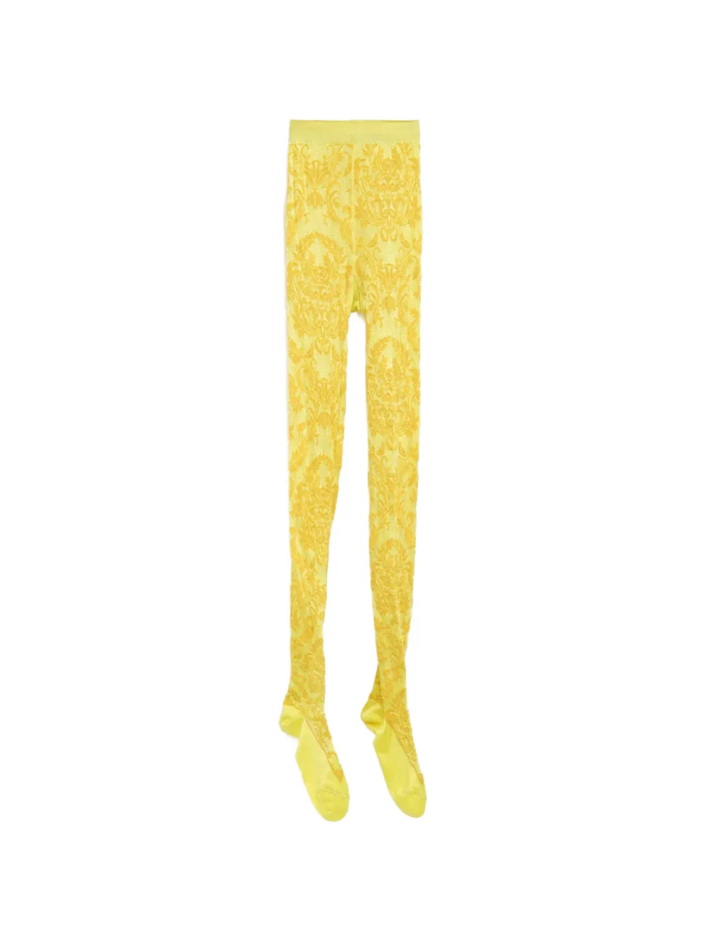 Julie Kegels Panty met damast-patroon Geel