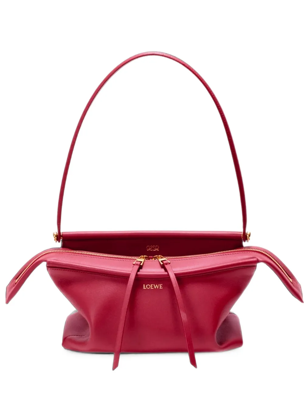LOEWE small Whisker logo-print calfskin tote bag · OS