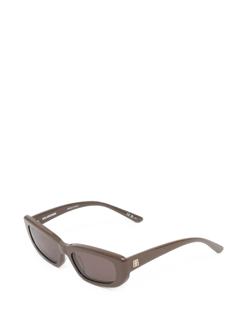 Balenciaga Eyewear Palma zonnebril met rechthoekig montuur Bruin