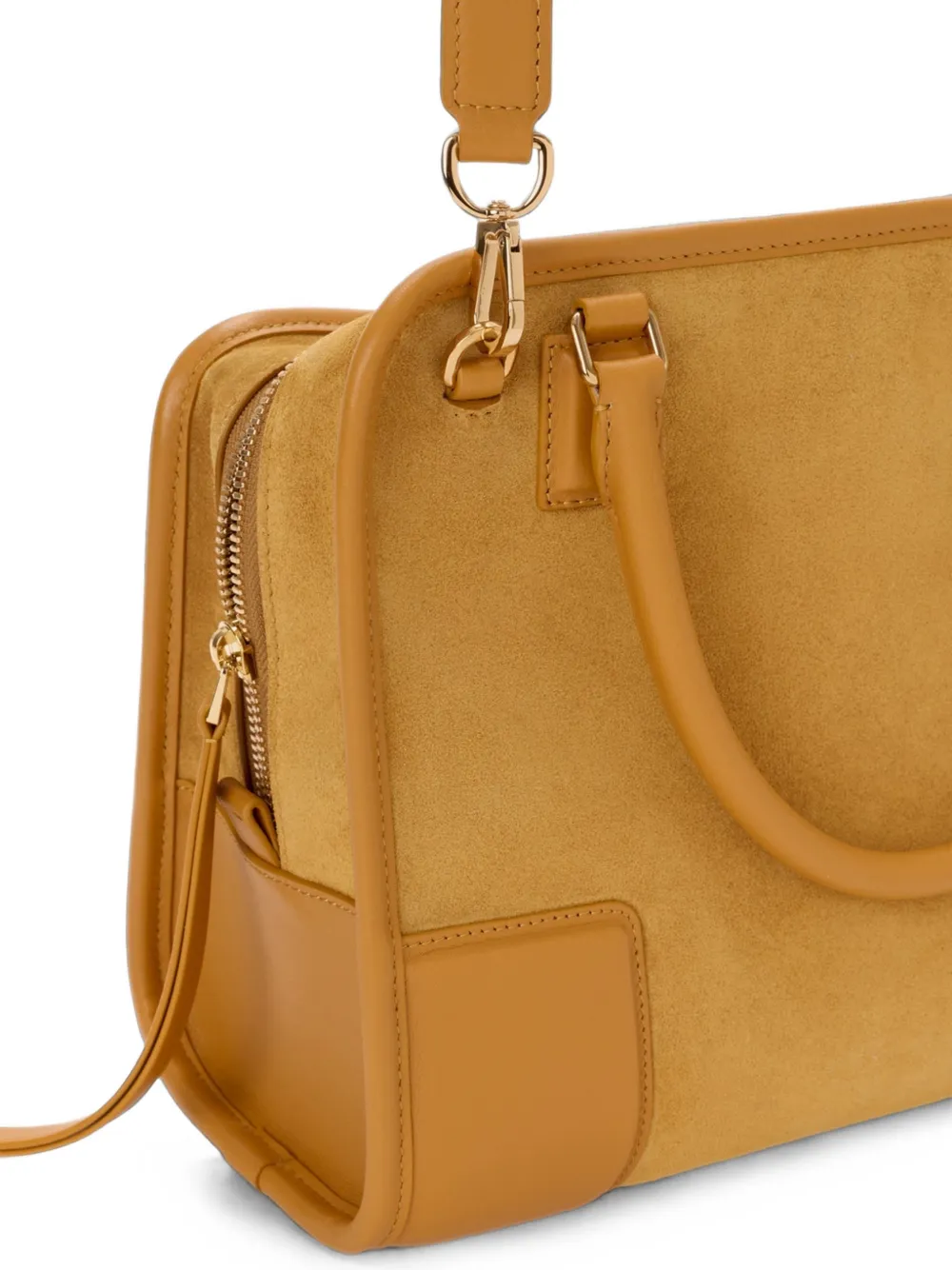 LOEWE Medium Amazona 180 suède shopper Geel