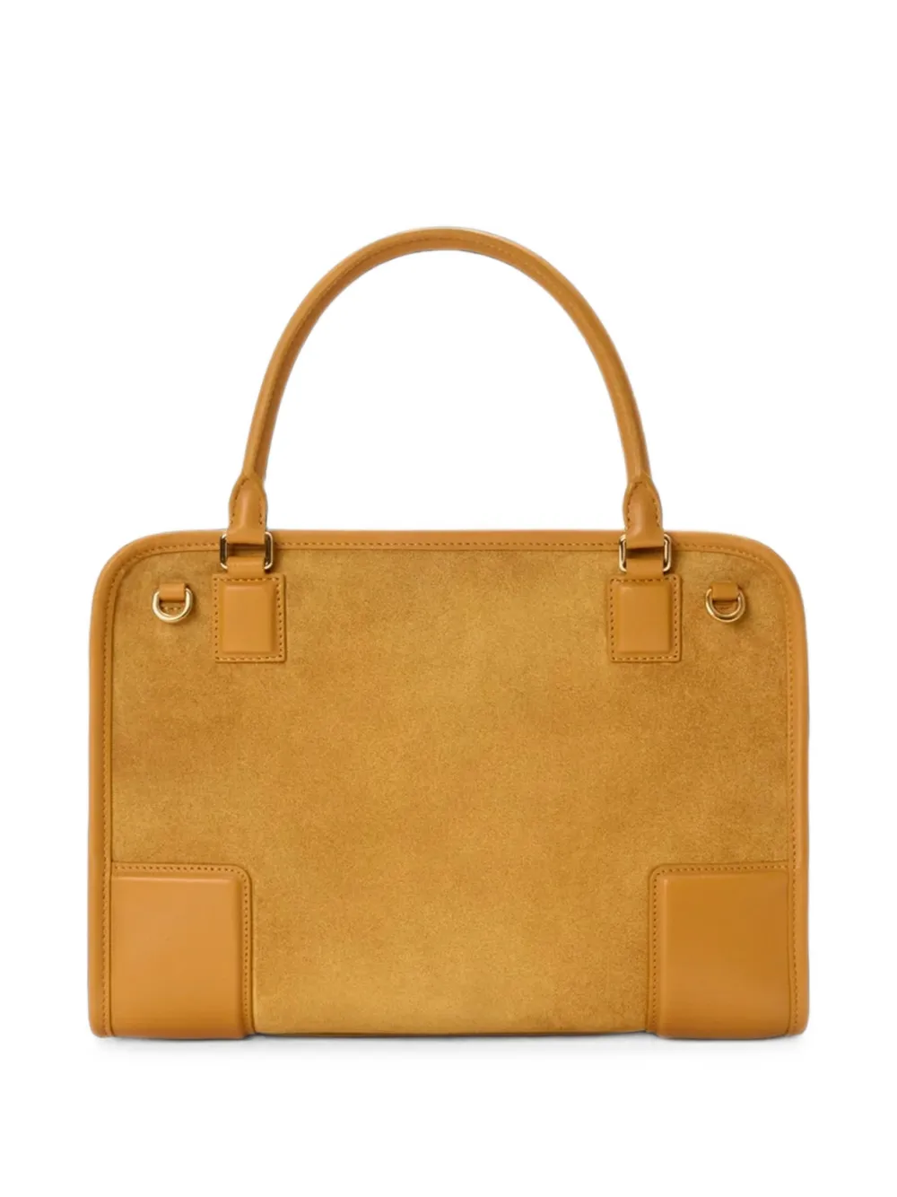 LOEWE Medium Amazona 180 suède shopper Geel