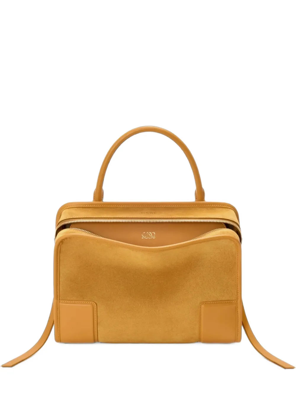LOEWE Medium Amazona 180 suède shopper Geel