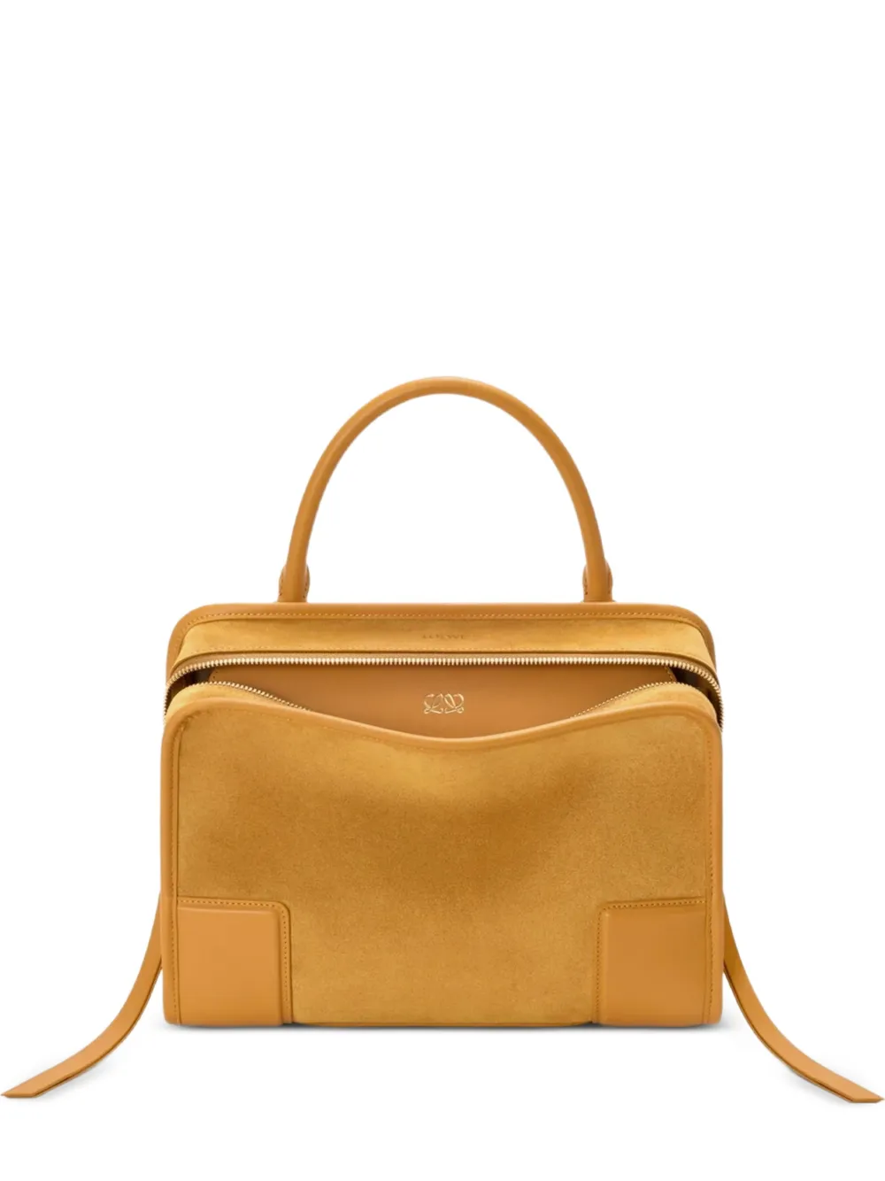 LOEWE medium Amazona 180 suede tote bag - Giallo