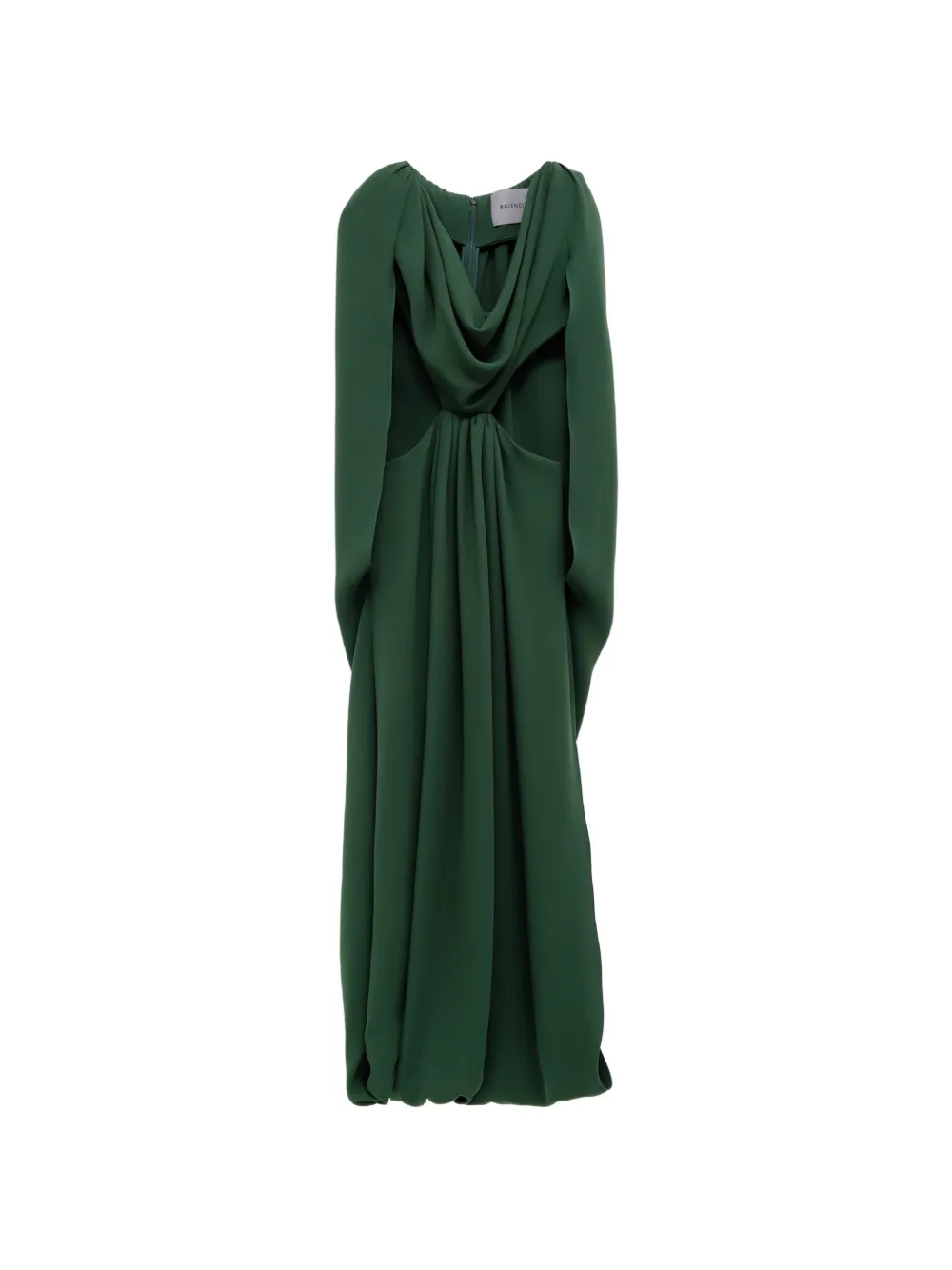 Balenciaga draped open-back maxi dress