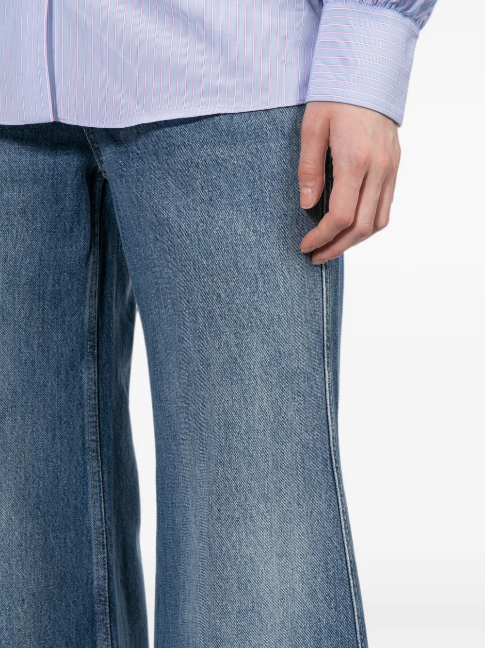 rag & bone Jeans met logopatch Blauw