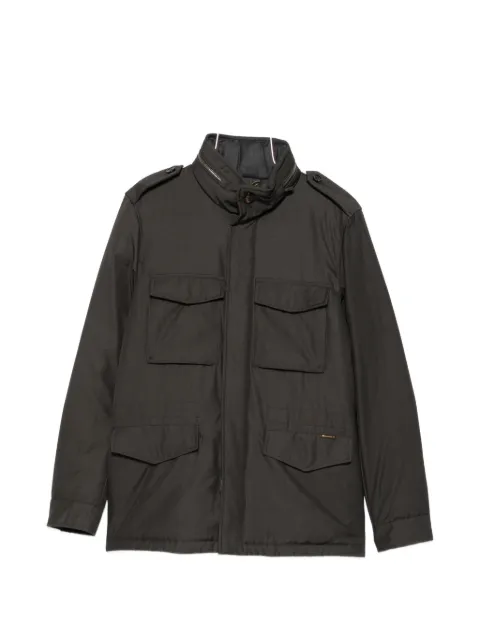 Moorer four-pocket epaulette jacket