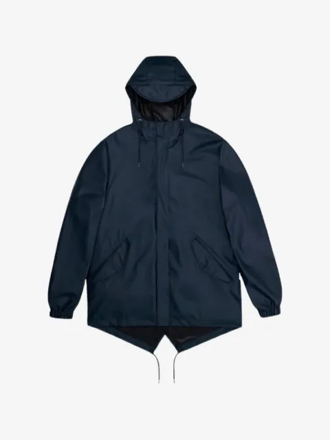 Rains Fishtail drawstring-hem jacket