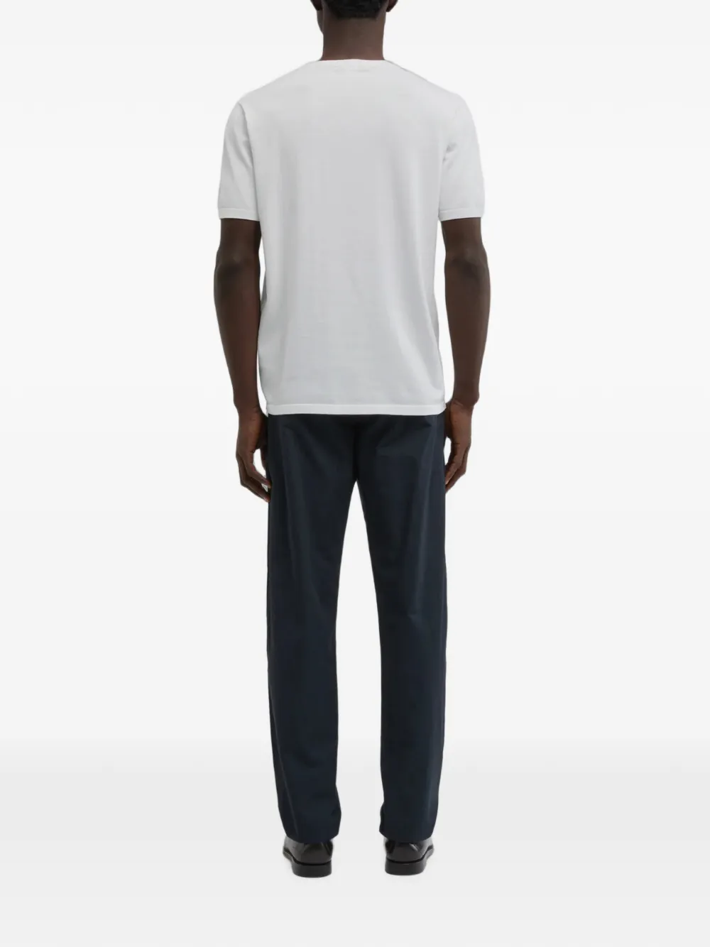 ASPESI Fijngebreid T-shirt Wit
