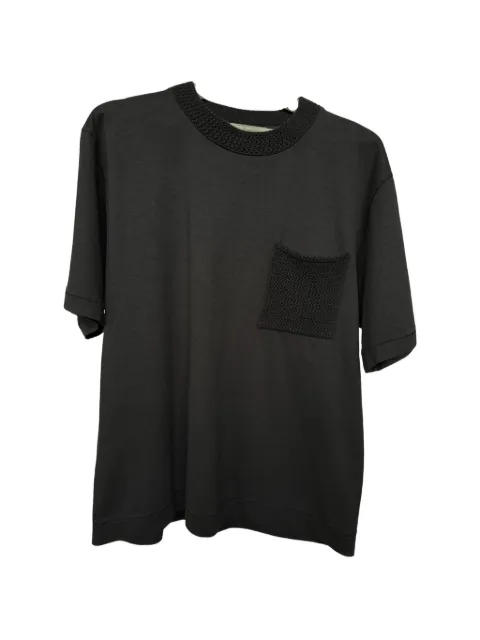 atomo factory crochet-trim pocket T-shirt
