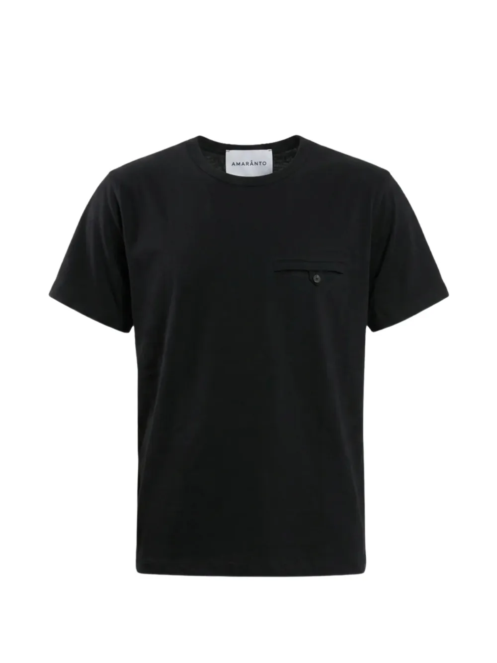 Amaranto Button-pocket T-shirt In Black