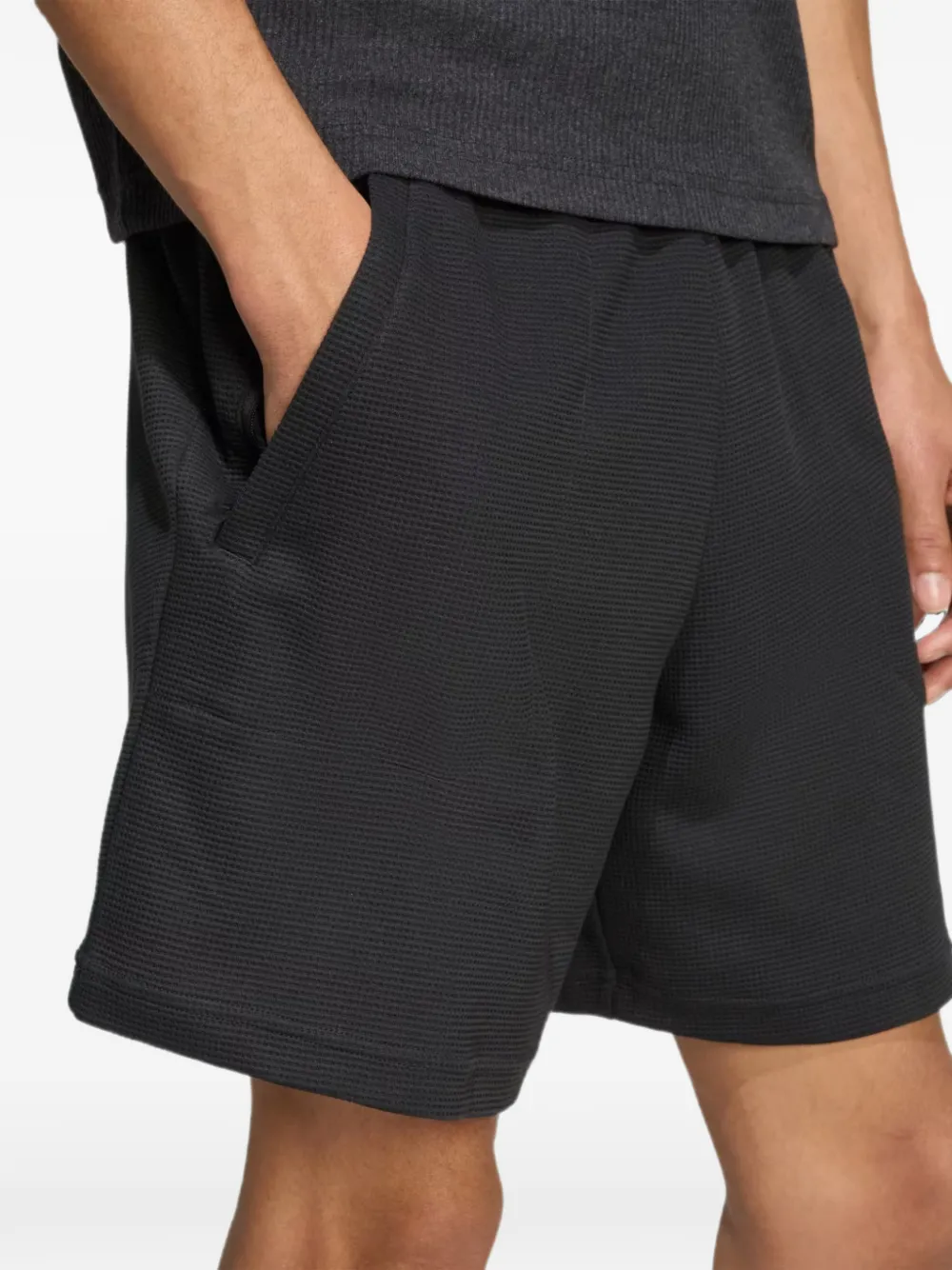 adidas logo-embroidered shorts Zwart
