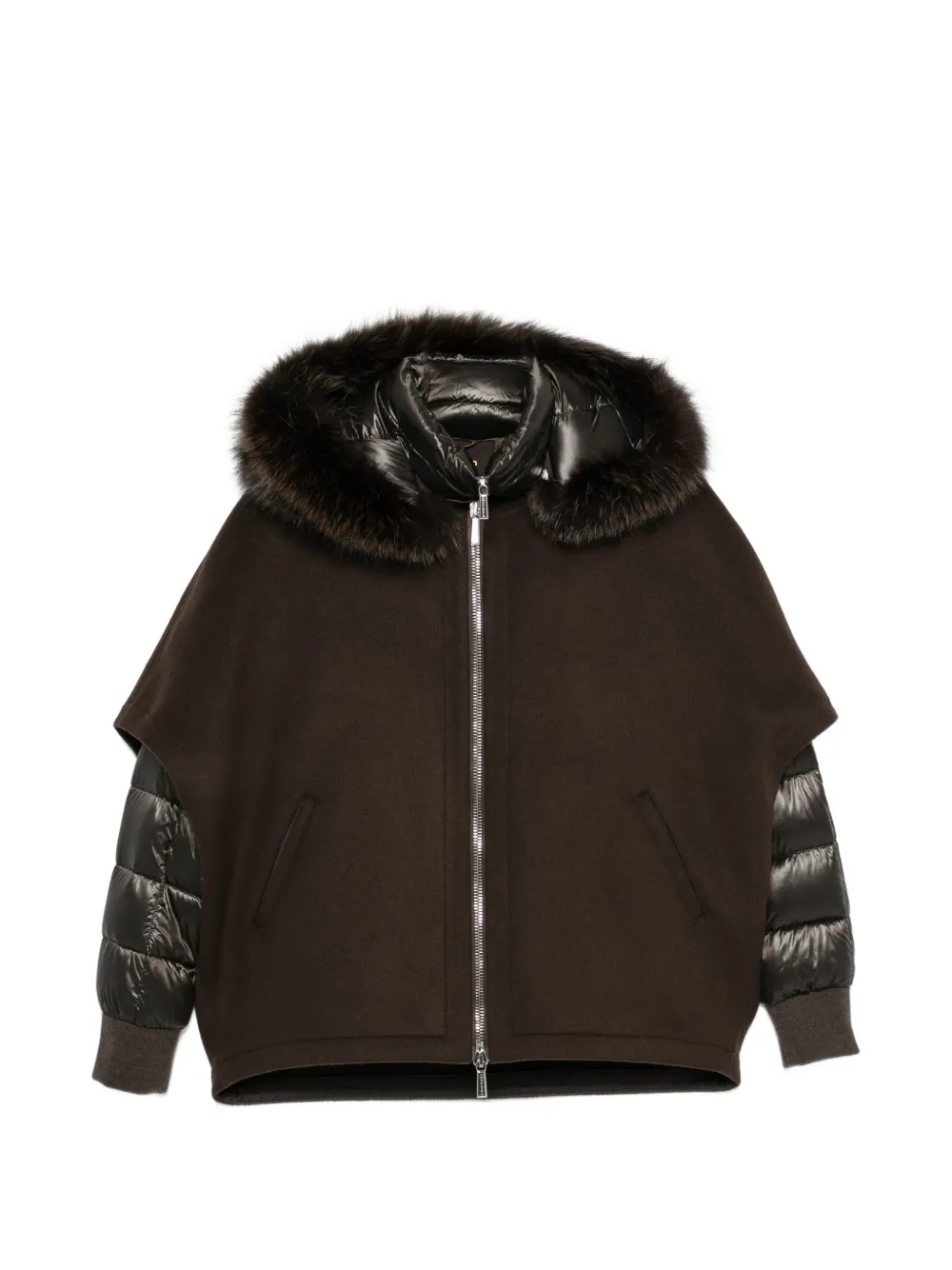 Moorer Pegaso fur-trim jacket - Braun
