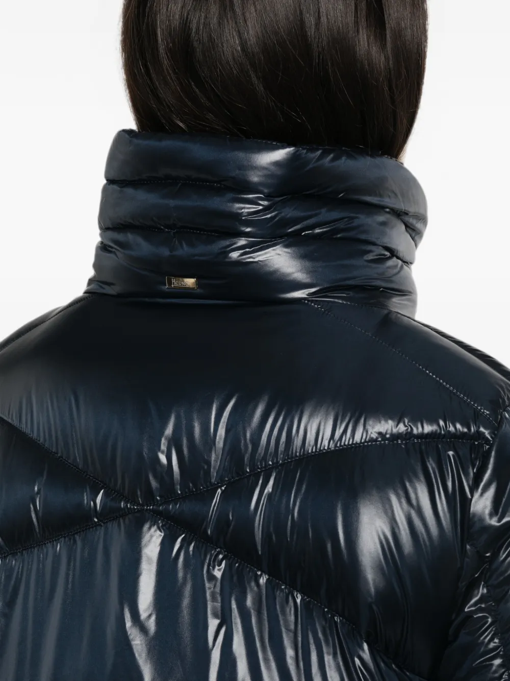 Herno Gewatteerde jas met rits Blauw