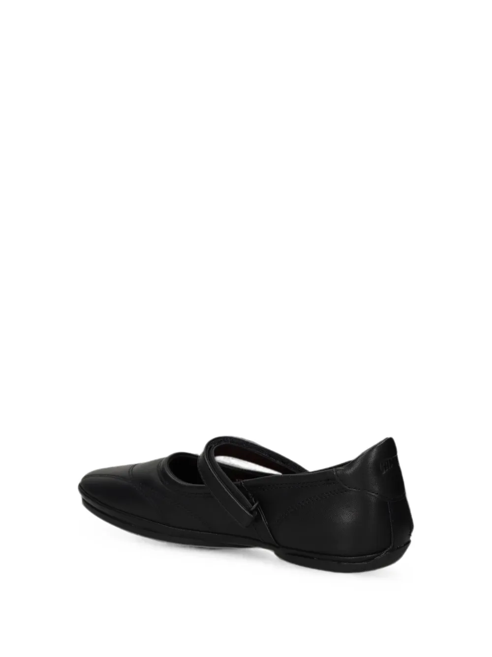 Camper Right Nina touch-strap ballet flats Zwart