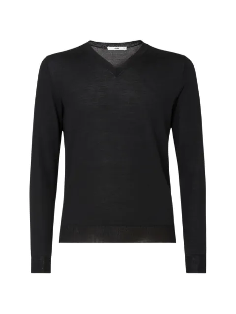 FENDI suéter de lana negro