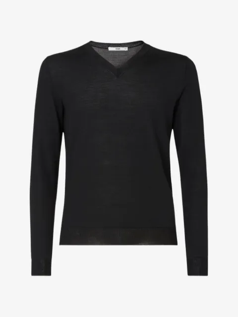 FENDI black wool pullover