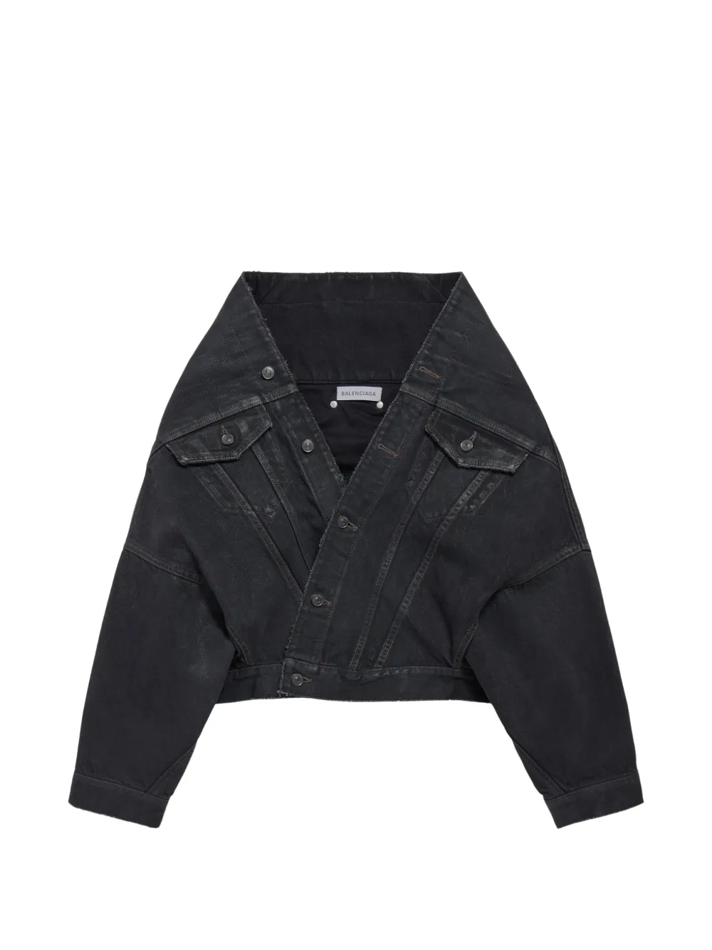 Balenciaga wrap jacket in black - Nero