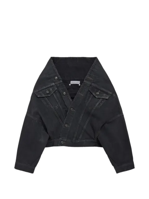 Balenciaga wrap jacket in black