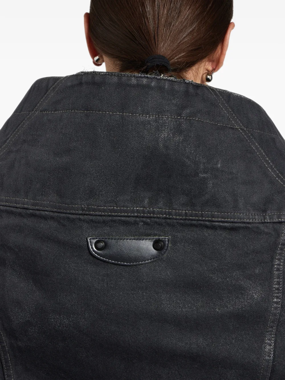 Balenciaga wrap jacket in black Zwart