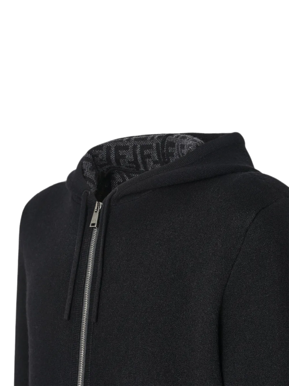 FENDI Kasjmier hoodie Zwart
