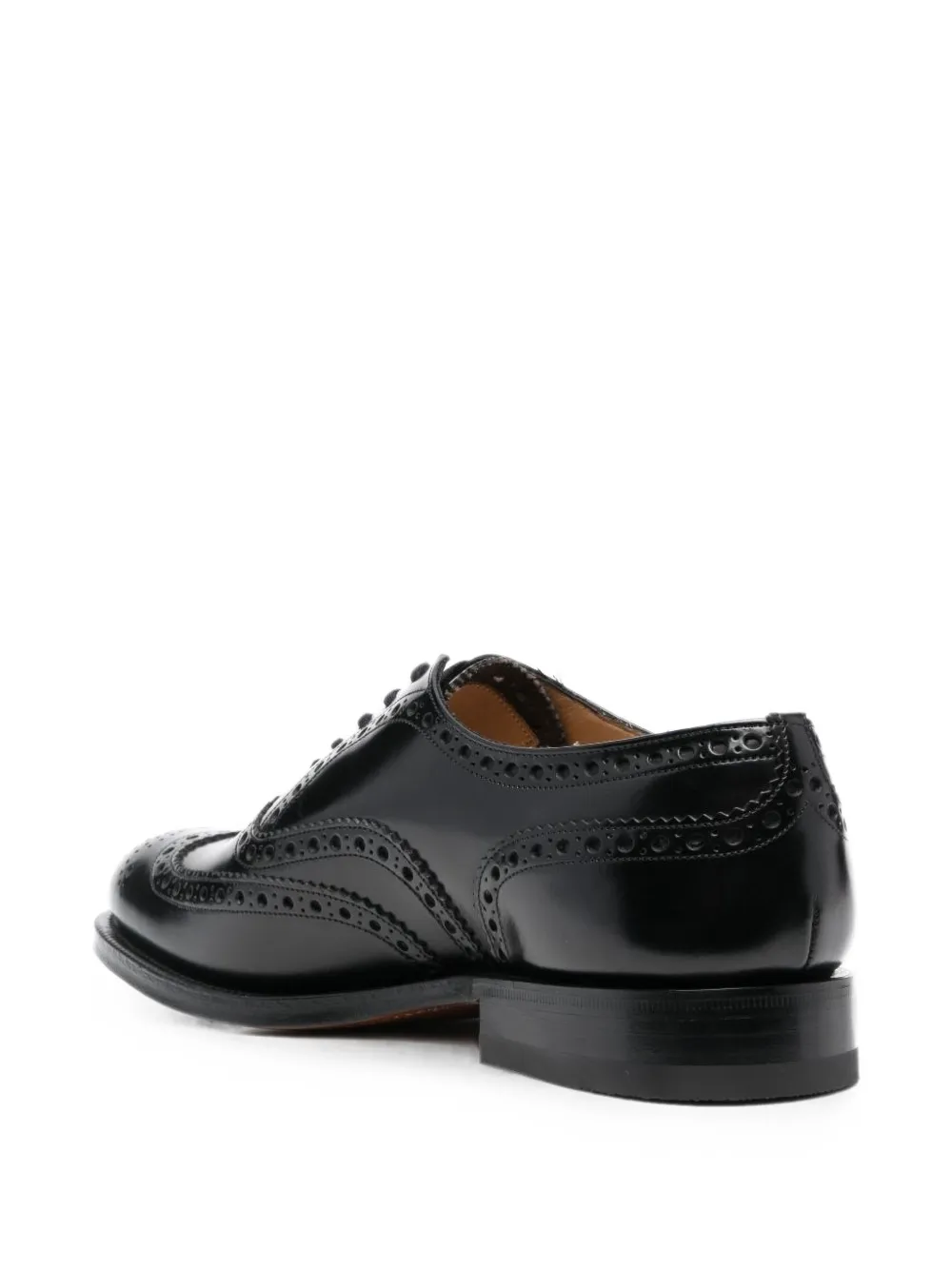 Church's brogue leather shoes Zwart