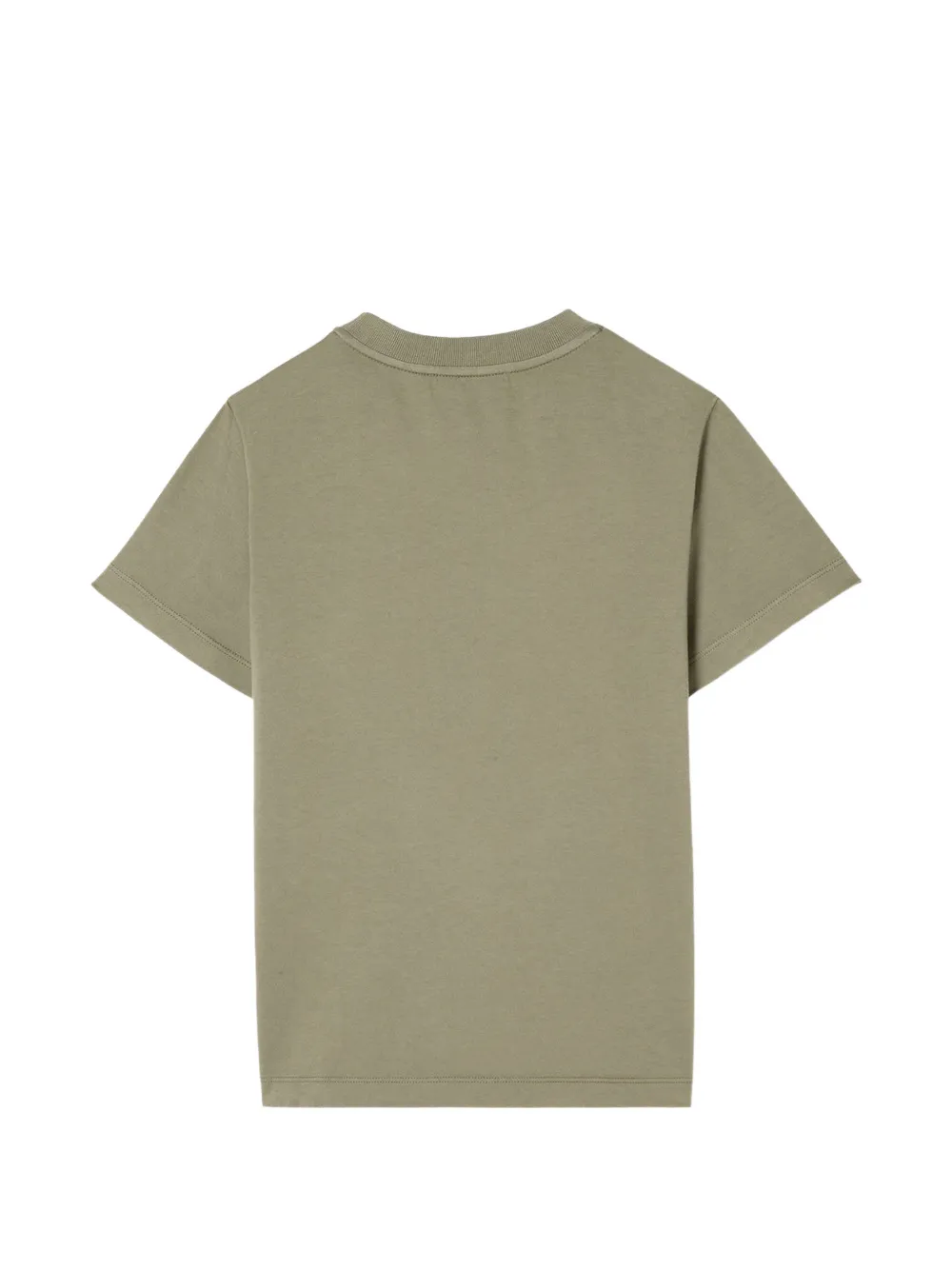 Fendi Kids Katoenen T-shirt met logoprint Groen