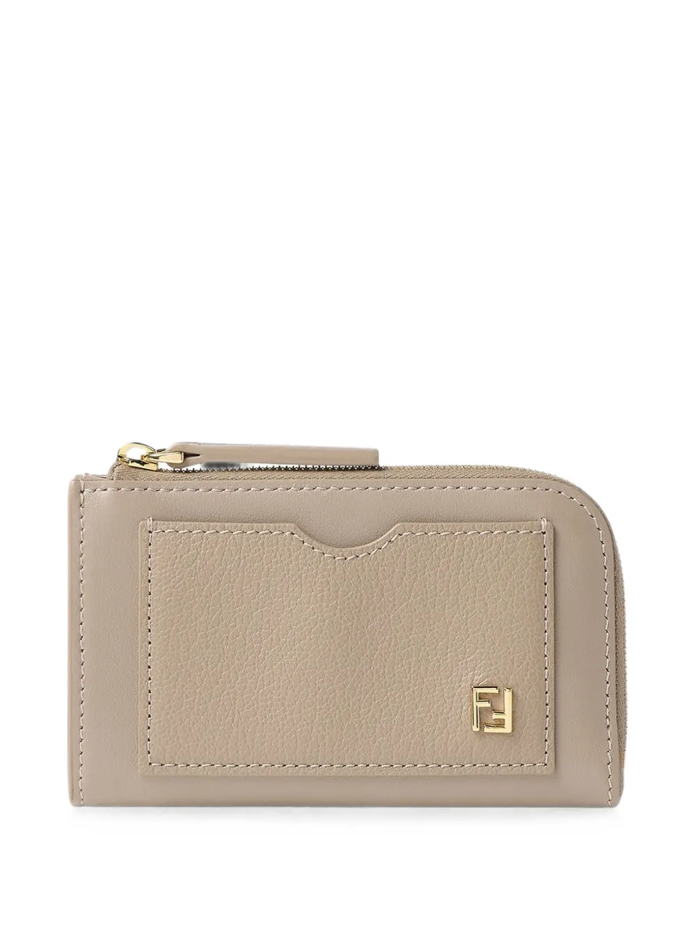 FENDI FF logo-plaque leather wallet