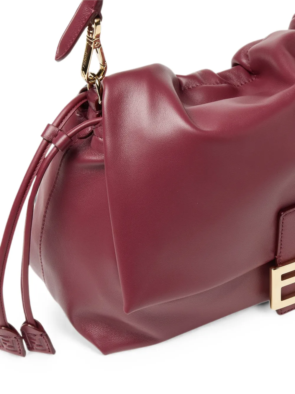 FENDI Baquette leren schoudertas Rood