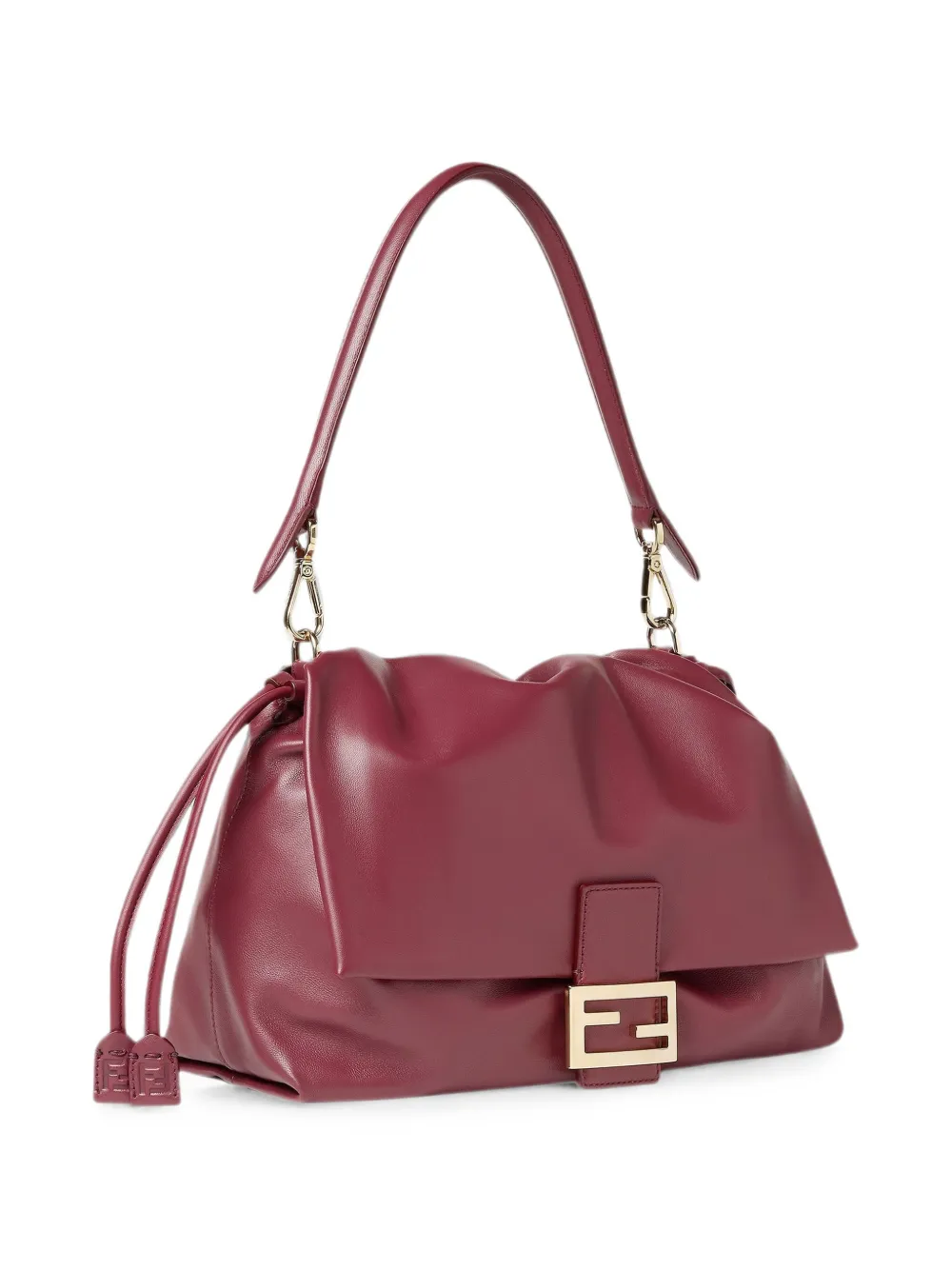 FENDI Baquette leren schoudertas Rood