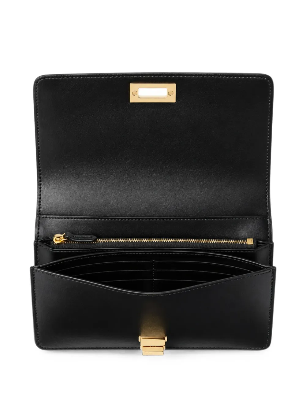 FENDI Peekaboo leren portemonnee Zwart