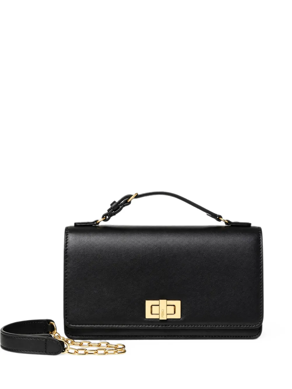 FENDI Peekaboo leather wallet - Nero