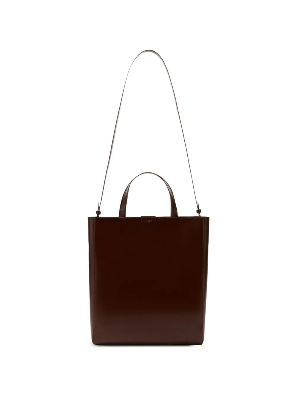 Soeur sac à main en cuir à plaque logo - Marron Soeur sac à main en cuir à plaque logo - Marron