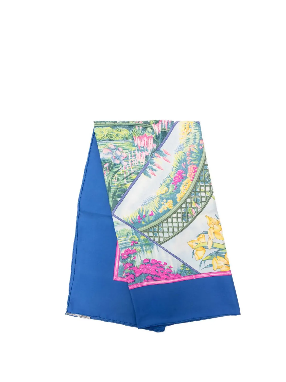 Hermès Pre-Owned 1989 Giverny Seidenschal 90cm - Blau