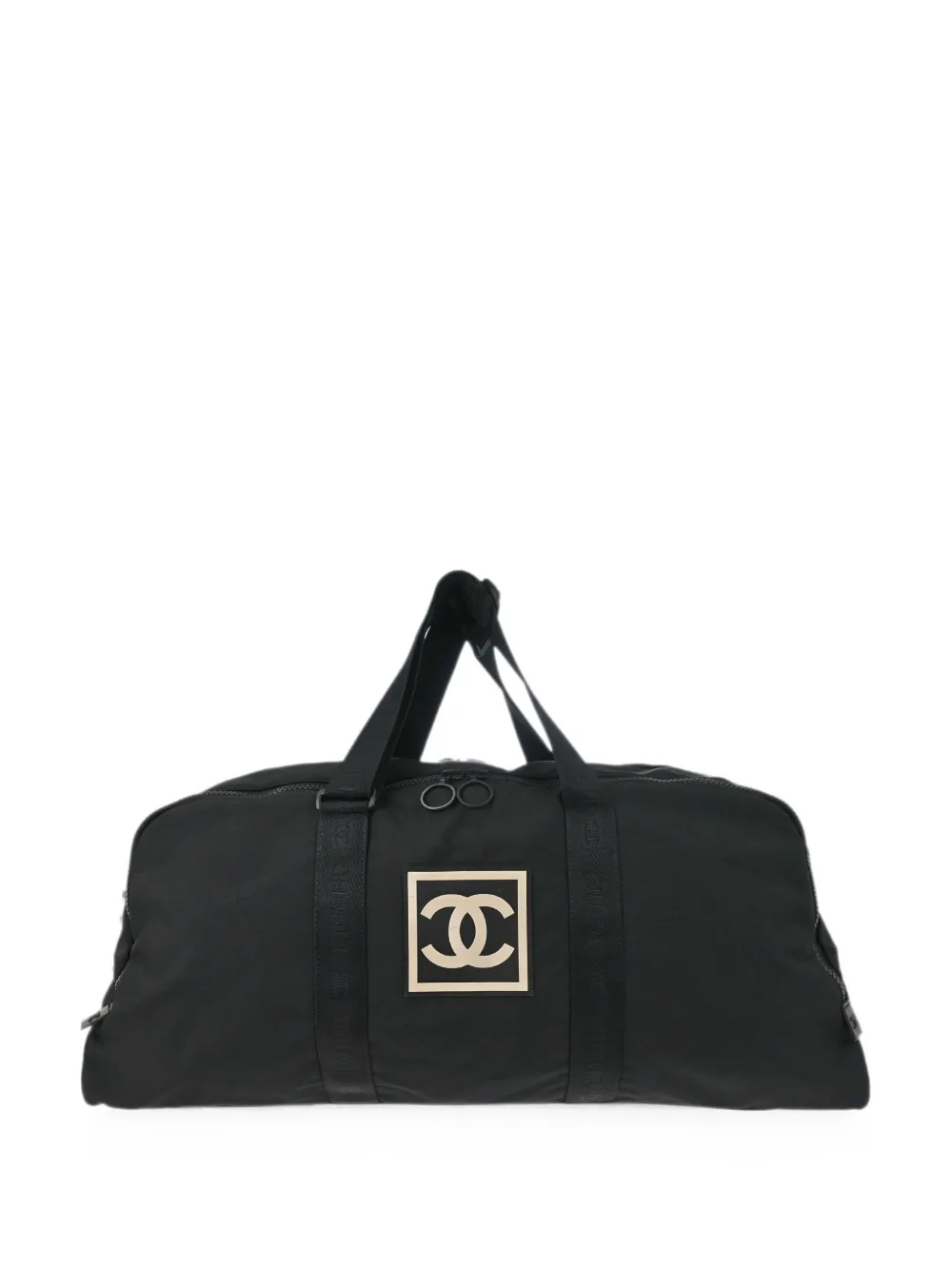Pre-owned Chanel 2002 Sport Line Holdall In 黑色
