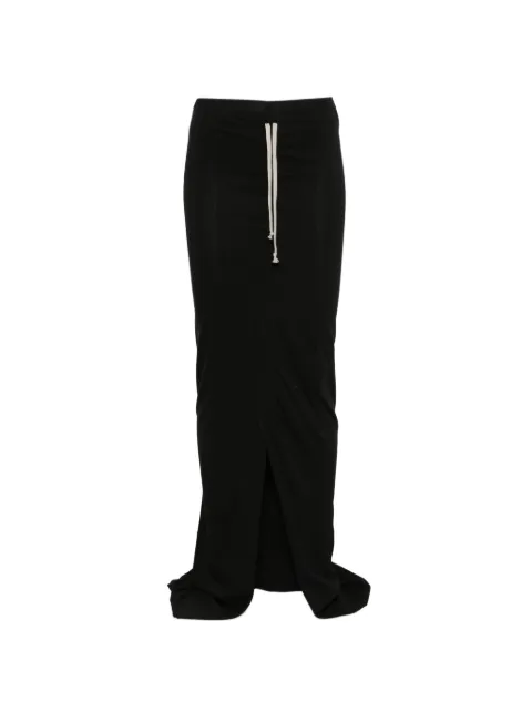 Rick Owens DRKSHDW jupe longue Soft Edfu à lien de resserrage