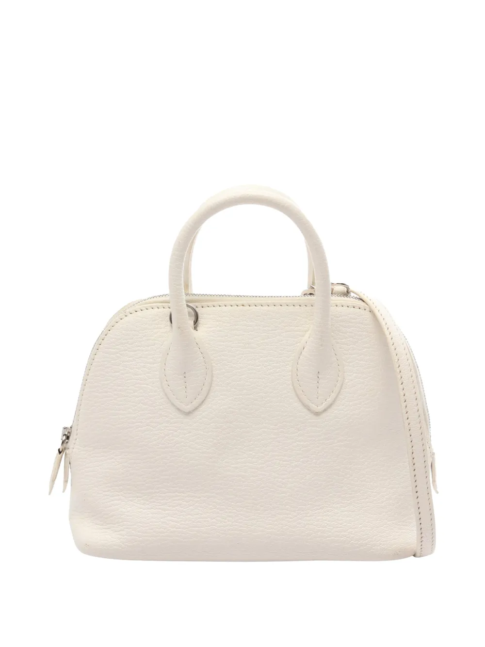 Hermès Pre-Owned 2019 mini Chevre Mysore Bolide 1923 Satchel-Tasche - Weiß