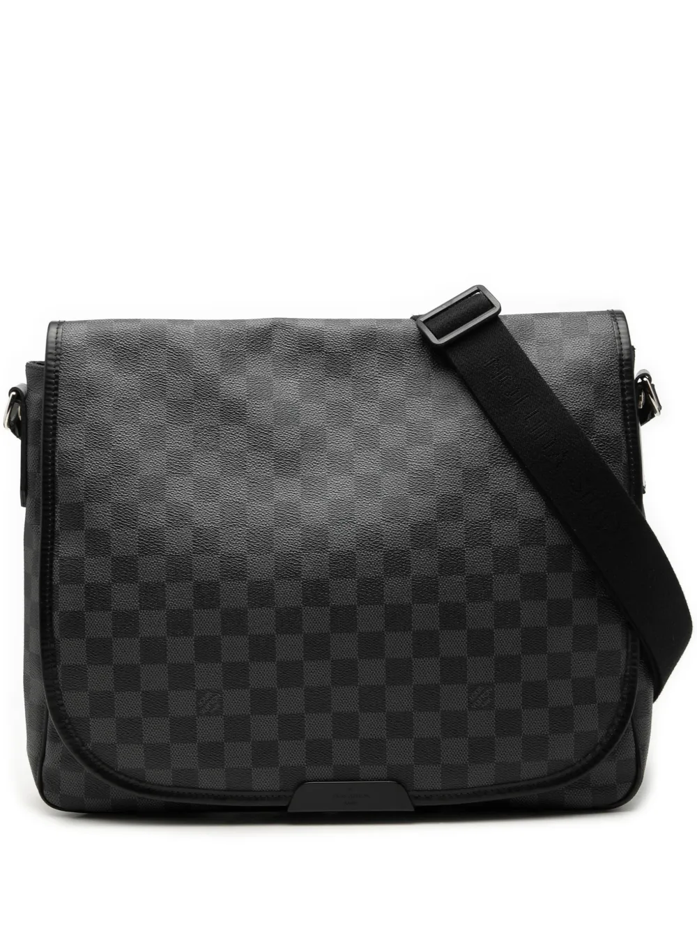 Louis Vuitton Pre-Owned Borsa a tracolla District MM in tela Damier Graphite 2008 - Nero
