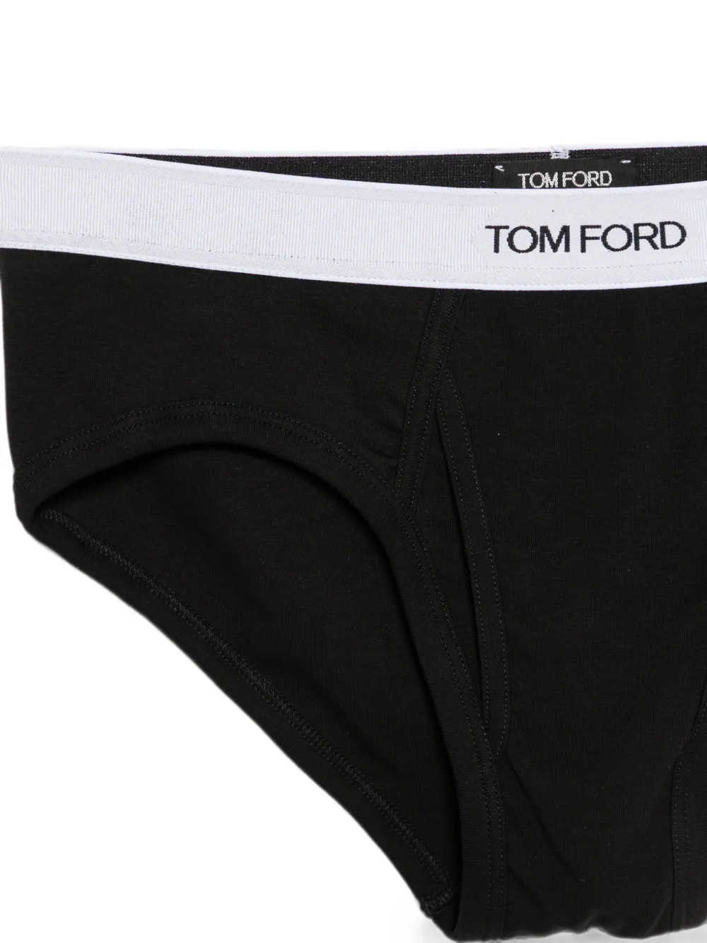 TOM FORD logo-waistband briefs Zwart