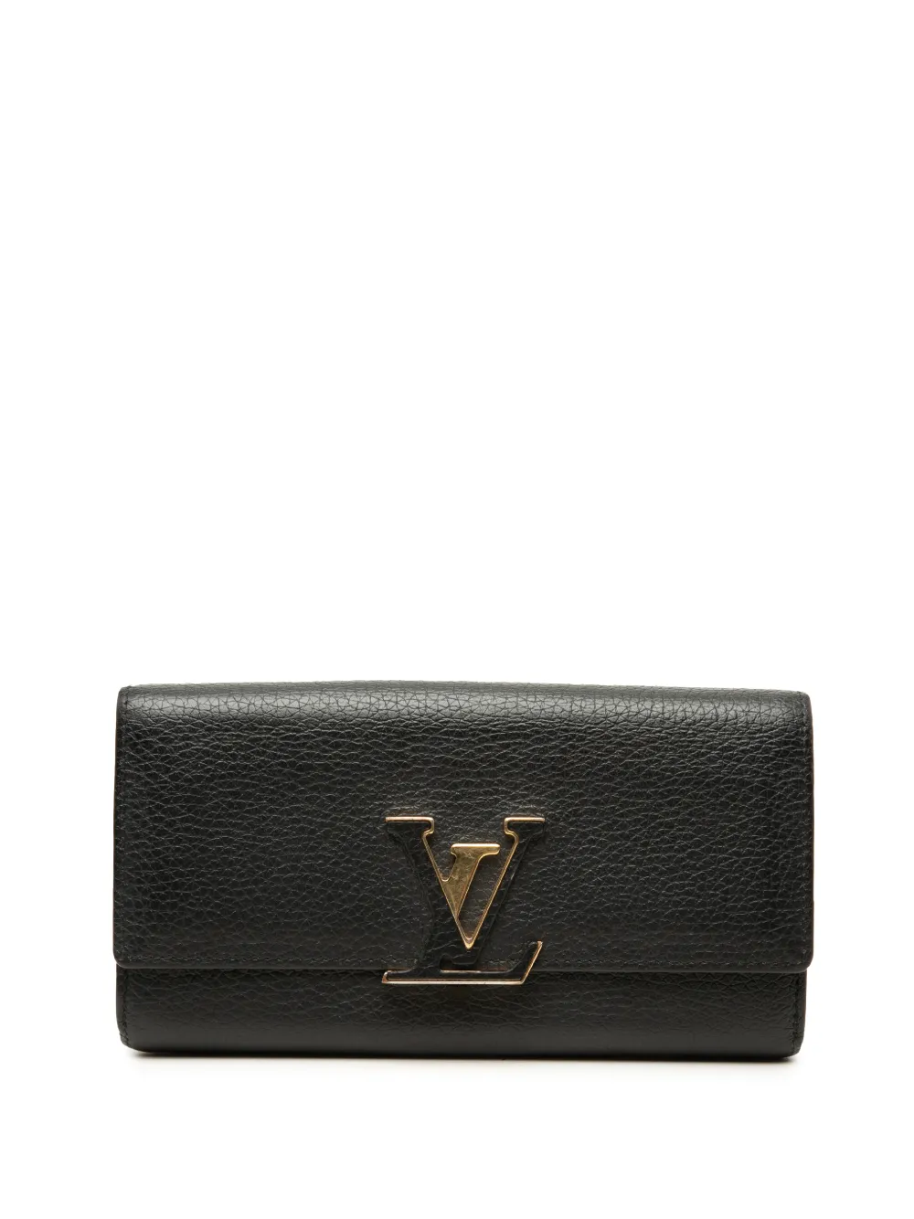 Louis Vuitton Pre-Owned 2019 Taurillon Capucines Wallet long wallets - Black