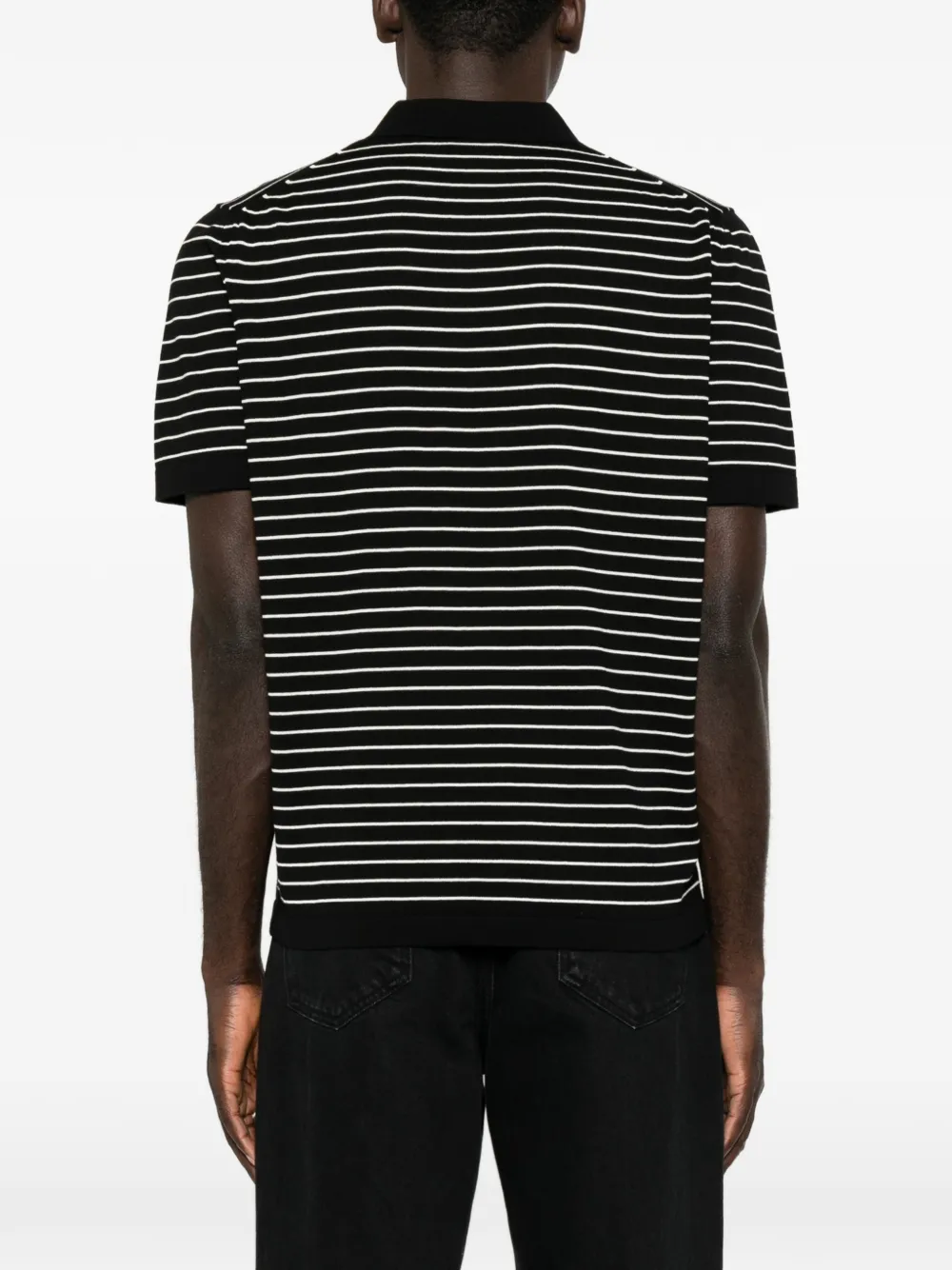 A.P.C. Gestreept poloshirt Zwart