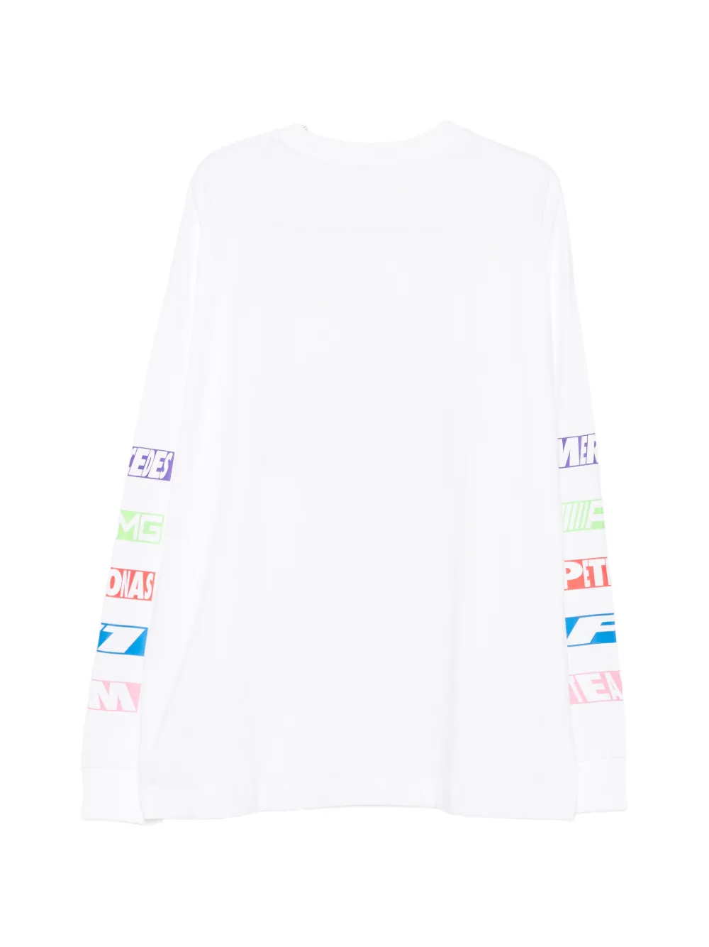 adidas logo-print long-sleeve T-shirt Wit