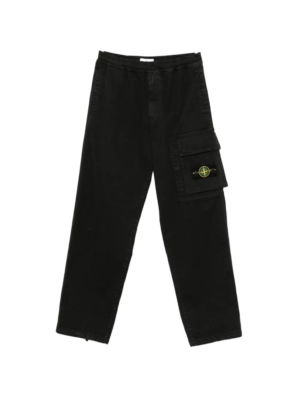 Stone Island logo-patch cargo pants | negro | Image 1