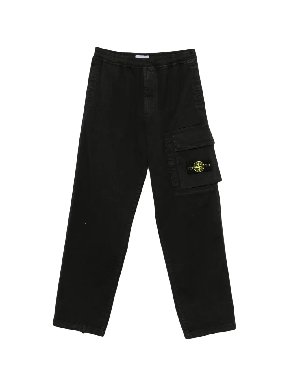 Stone Island logo-patch cargo pants | Black | Image 1
