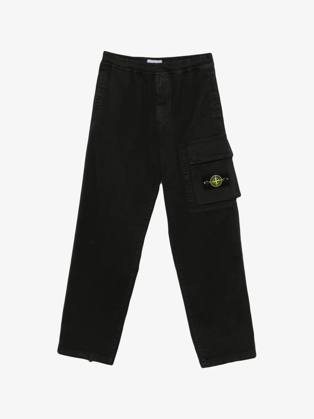 Stone Island 标贴工装裤 | 黑色 | Image 1