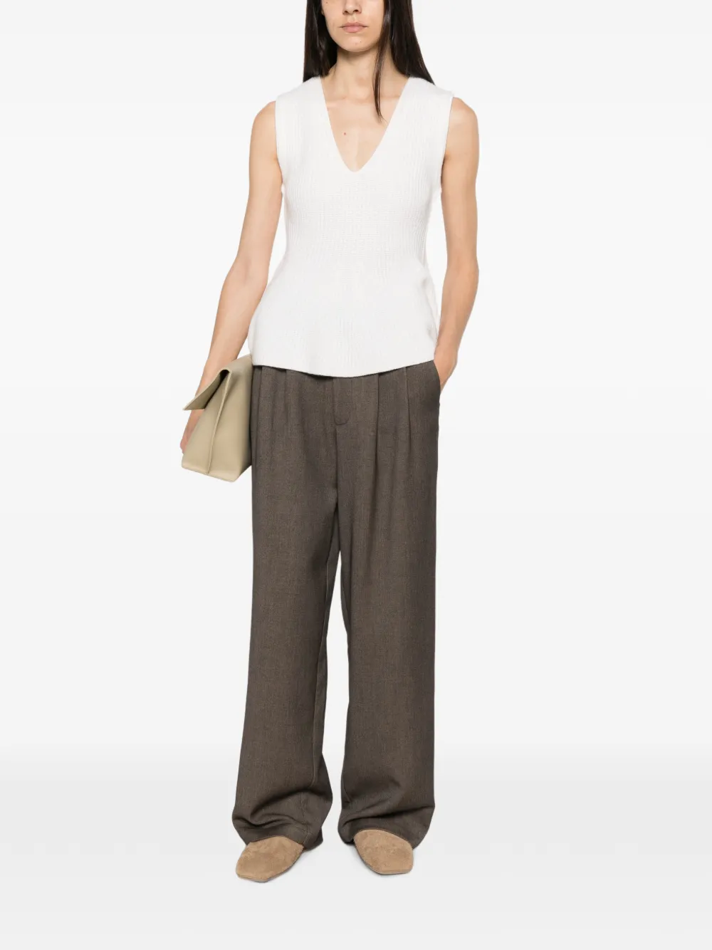Lisa Yang Milia top Wit