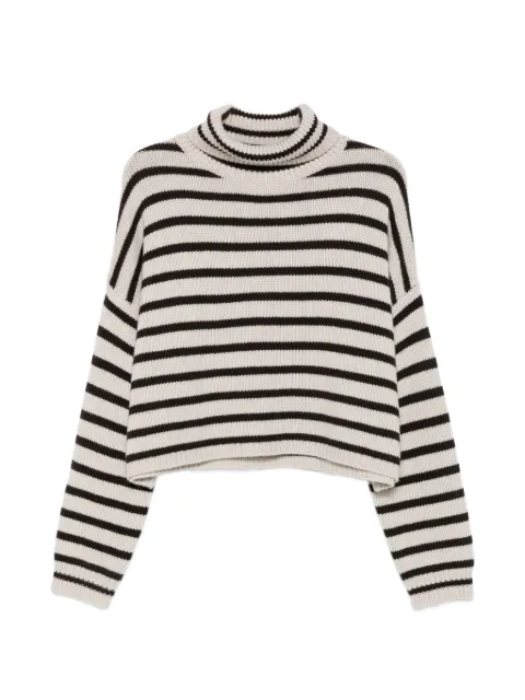 Lisa Yang Zerlina striped roll-neck sweater