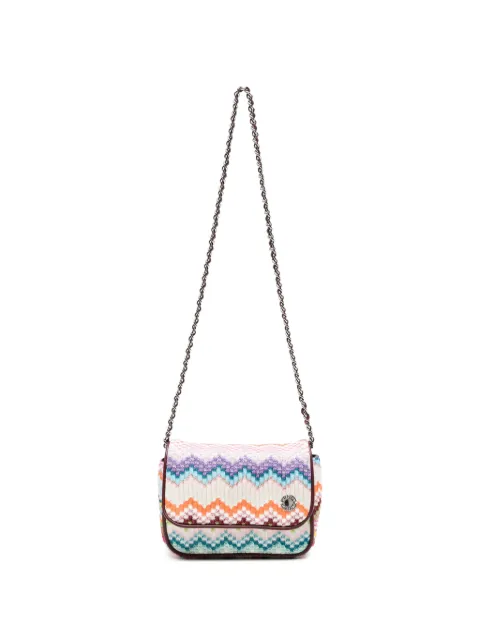 Missoni Kids zigzag-knit chain-link shoulder bag